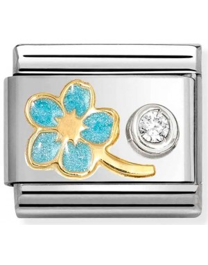 NOMINATION COMPOSABLE GOLD 18K & SILVER 630302 09