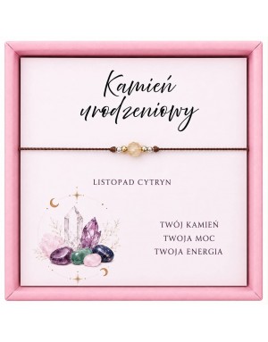 BRANSOLETKA KAMIEŃ URODZENIOWY JM014/11