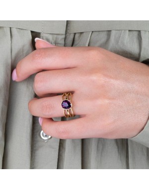 OCZKO WYMIENNE TWISTED Raindrop TME4SS Amethyst