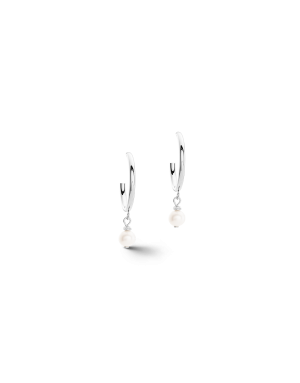 KOLCZYKI Creole Freshwater Pearls & Chain 1121/21-1417