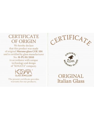 KOLCZYKI MURANO GLASS La Fenice WSZ10-97