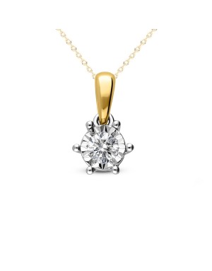 PRZYWIESZKA ZŁOTA Z DIAMENTEM P06865 YW