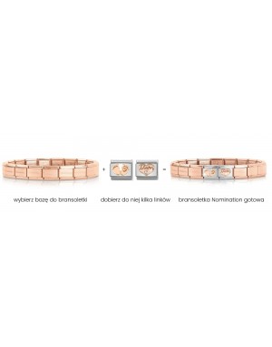 NOMINATION COMPOSABLE BAZA ROSE GOLD 030001/011