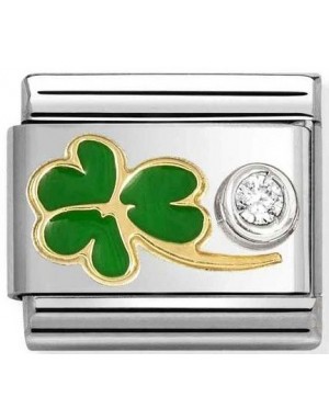 NOMINATION COMPOSABLE GOLD 18K & SILVER 630302 12